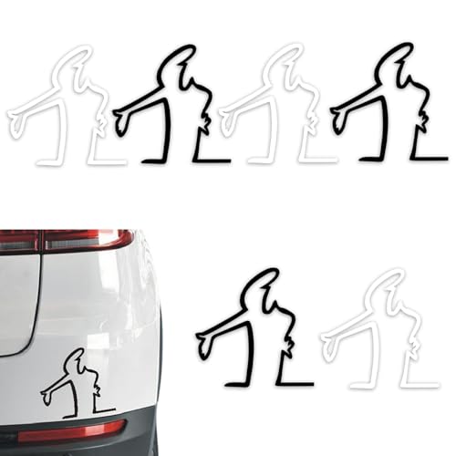 TENGWA Réfléchissant Autocollant Voiture 6 Pièces 8 * 8 cm Sticker Cache Les Rayures de Peinture Autocollant Van Autocollants Créatifs Convient pour Vtres...