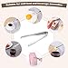 2 Pack Small Metal Tongs, Kitchen Tongs 6 Inch Stainless Steel Restaurant Grade Serving Tong for Buffet, Salad, Ice, Cooking Utensils, Appetizer