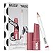 MAKEUP BY MARIO Rosewood Glow Lip Kit – Mini MoistureGlow Plumping Lip Serum & Ultra Suede Sculpting Lip Pencil, Rich Mauve – Hydrating Plumping Lip Duo, Travel Size
