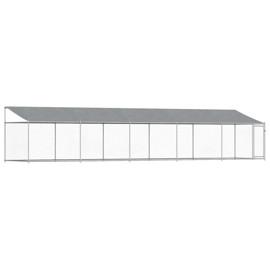 Recinto Cani Acciaio Zincato Grigio 10x2x2 m