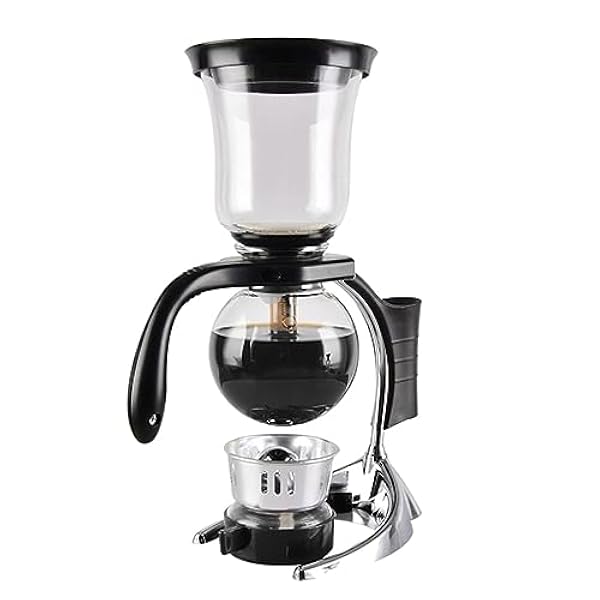 Siphon Kaffekanna för hem restaurang kontor, vakuum kaffebryggare varm te maskin passar de flesta