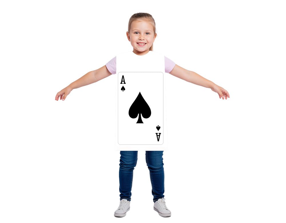 TABARDO! Playing Card Costume for Kids and Toddlers, Fancy Dress Outfit (Medium, A Of Spades) — image 1