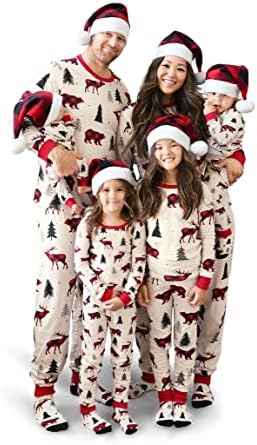 The Children's Place unisex-baby Family Matching, Christmas and Holiday Pajama Sets, Cotton