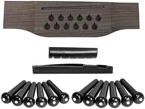 15pcs/set Acoustic Guitar Bridge Pins Saddle Nut Sets Rosewood Upper Lower String Pillows Set For Guitar Accesories acoustic guitar bridge saddle parts pins replacement bridge parts acoustic guitar