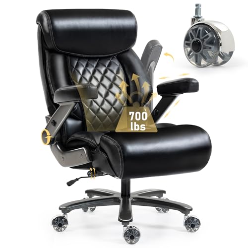 DYHOME 700LBS Heavy Duty Office Chair with 4d Armrest, Big...