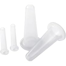 4Pcs Transparent Massage Cupping Set Silicone Mini Facial Cups Face Massager Helper Skin Care Neck Back Eyes Massaging Cup Safe to Use, Don't Worry About Burns Health Care Products