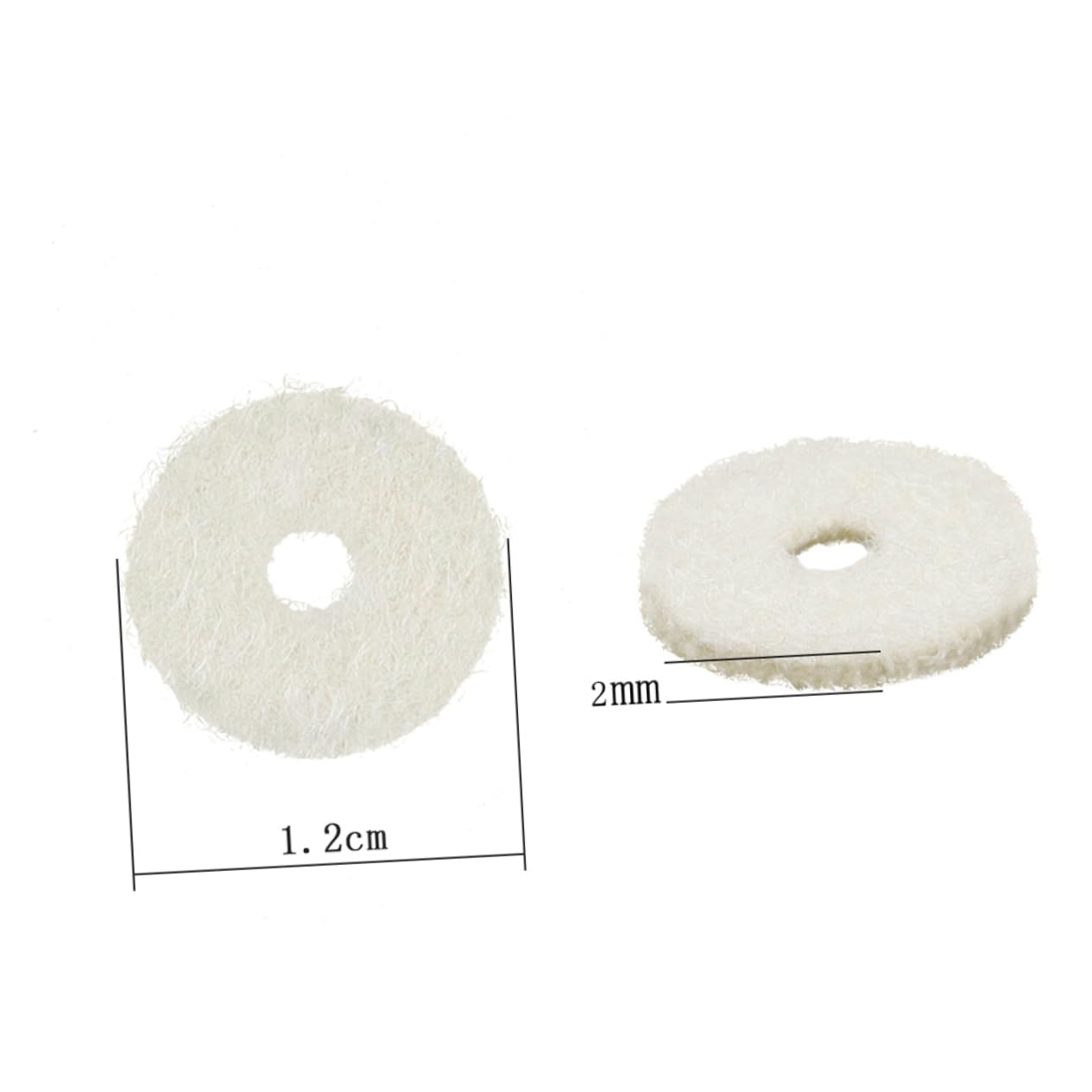 JOINPAYA Piano Tuning Supplies 90pcs Felt Piano Washers Small Ring Musical Instrument Parts