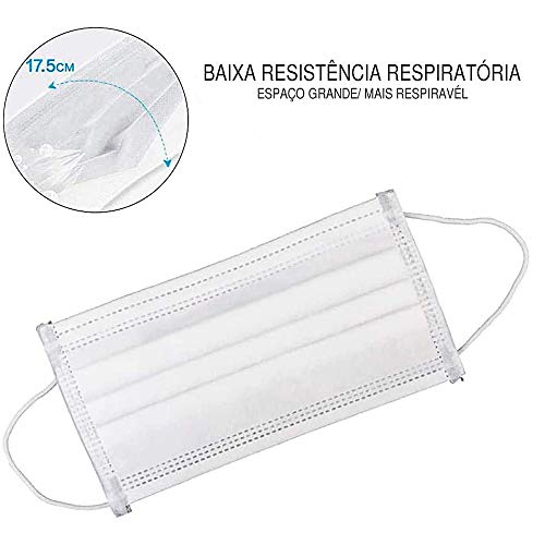 Máscara Descartável Importada MaskMedic Dupla Proteção Qualidade E Confiabilidade Dupla Camada Com C