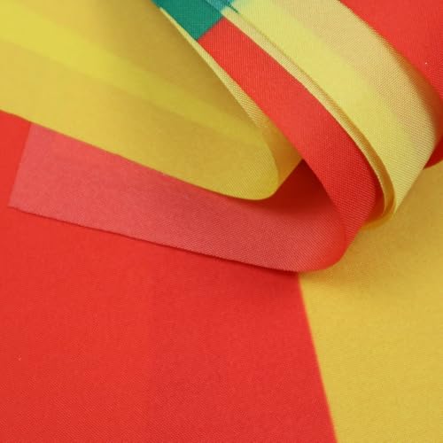 Image of AZ FLAG Benin 6 meters BUNTING Flag 20 flags 9'' x 6'' - Beninese STRING flags 15 x 21 cm