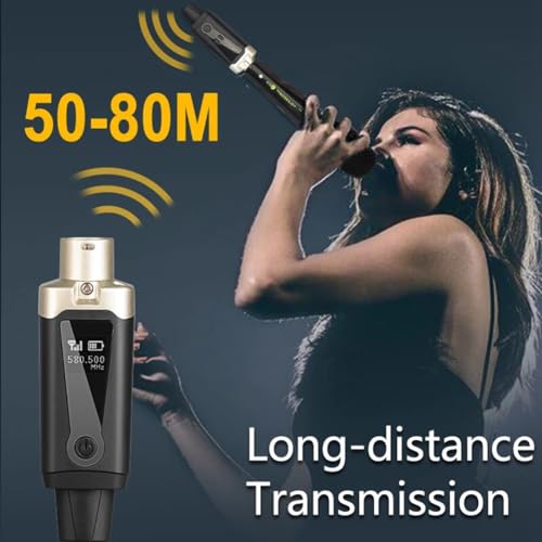 Convertidor de micrófono XLR inalámbrico UHF para solucionar enredos de cables en directos 4