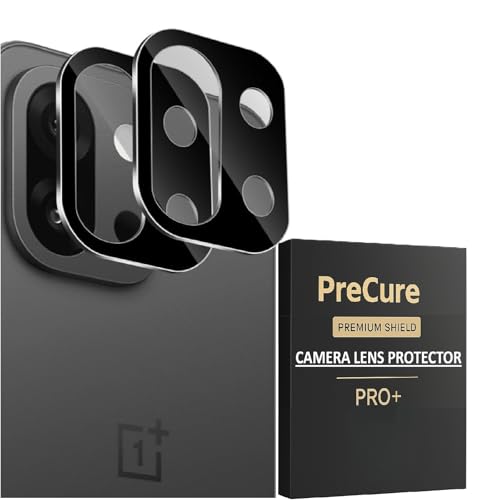 Image of PreCure 2-Pack Camera Lens Protector for OnePlus 13S / 13T | Tempered Glass Camera Guard (Black) | Scratch Resistant, 9H Hardness, Ultra HD Clarity, Case Friendly [Does Not Affect Imaging]