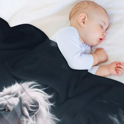 Manta de león para cama contra el frío con tacto extrasuave 4