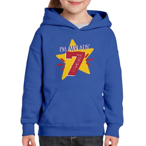 Sweat à Capuche Enfant Finition Premium Anniversaire 7 Ans Motif Étoiles - 3