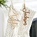 Personalized Stockings Name Tags | Wooden Tags Name for Christmas Stockings | Custom Cutout Name Letters for Christmas Stockings | Lightweight, Sturdy Wooden Tags for Holiday Mantel Décor