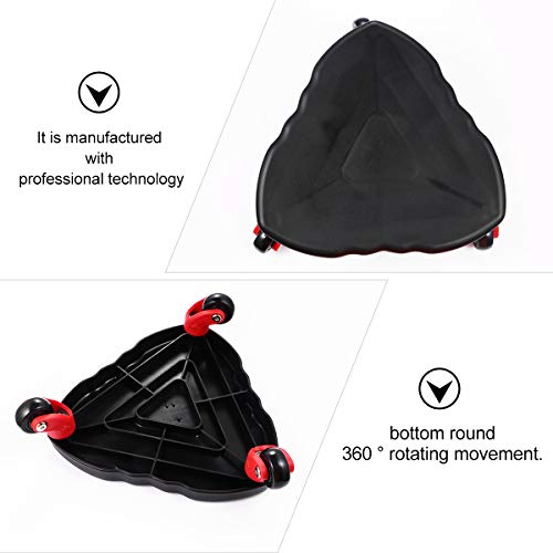 ABOOFAN Abdominal Fitness Equipment Abdominal Wheel Plate Fitness Wheel Três rodas