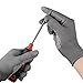 14 Pair Work Gloves With Anti-slip Grip Liners, Knitted Nylon Dot Grip Safety Gloves for Men & Women - Black/Grey