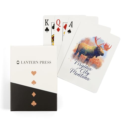 Lantern Press Naipes Póker 52 Cartas Animales Acuarela