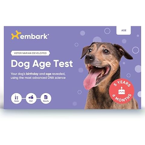 Embark Dog Age Test Kit - Estimates Age and Birthday - DNA Methylation - Best for Dogs Past Puppy Stage - Includes Life Stage Care Tips - Great for Rescue Dogs Cover