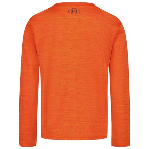 Image of Under Armour Boys' Long Sleeve Logo Graphic T-Shirt, Lightweight & Breathable, Relaxed Fit
