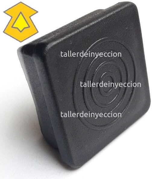 Plastic Square Cap for 1 1/4 Inch Tube (100 Pieces, Black, High Density Polyethylene Material)