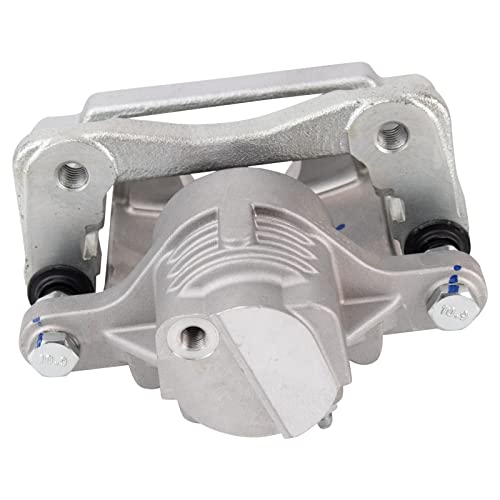 Image of TRQ Rear Driver and Passenger Side Brake Caliper Set Caliper Brackets Compatible with 04-09 Cadillac SRX