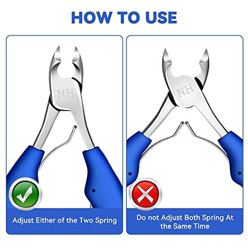 Image of Toe Nail Clipper for Ingrown or Thick Toenails ingrown toenail tool Podiatrist Toenail Clippers Professional Thick & Ingrown Toe Nail Clippers for Men & Seniors, Pedicure Clippers Toenail Cutters