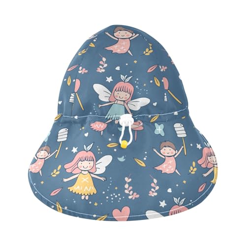 Fairies Marshmallow Blue Toddlers Sunhat Boy Water Hats Girls UPF 50 Neck Flap Travel Essentials3