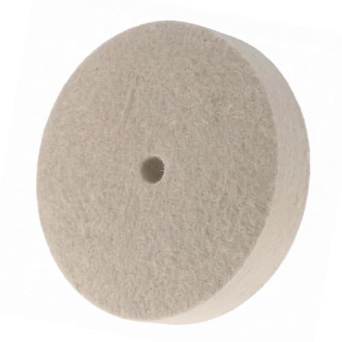 JUNLIXN 6 Inch Hard Felt Buffing Wheel with 5/8" Arbor Hole