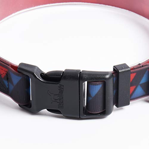 BLACKDOGGY Umweltfreundliche, wasserdichte PVC-Beschichtung, langlebiges Haustier-Accessoire, Hunde-Hundehalsband aus Gummi (glänzendes Schwarz) Cover