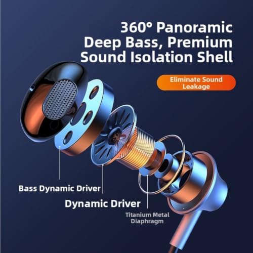 Auriculares inalámbricos de cuello contra batería baja con pantalla digital y sonido HiFi 7