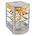 AOWUAEG 110V 800W 3-Tier Food Warmer Pizza Warmer Countertop,Commerical Food Warmer Display with LED Lighting Removable Shelves Glass Door,86℉-185℉ Control for Buffet Restaurant Cafe