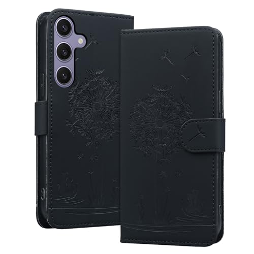 Étui en cuir gaufré pour Samsung S24 Plus protection chic