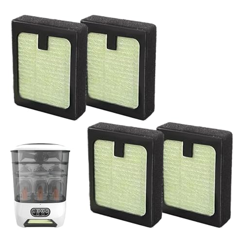 4PCS HEPA Filter Replacement Compatible with Baby Brezza Bottle Dryer Advanced and Baby Brezza Bottle Washer Pro
