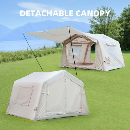 Carpa Inflable para Camping con Toldo, para 4-6 Personas miniatura 3