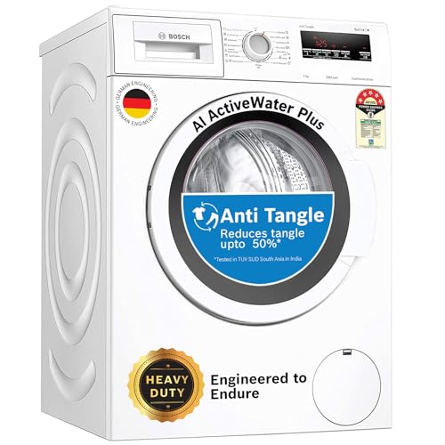 Bosch 7 kg 5 Star Inverter Touch Control Fully Automatic Front Loading with In-built Heater (WAJ2416WIN, White)