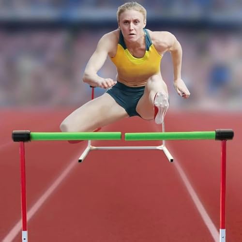 Equipo de entrenamiento de obstáculos de agilidad para velocidad y rendimiento, obstáculos desmontables de altura ajustable para atletas y entrenadores