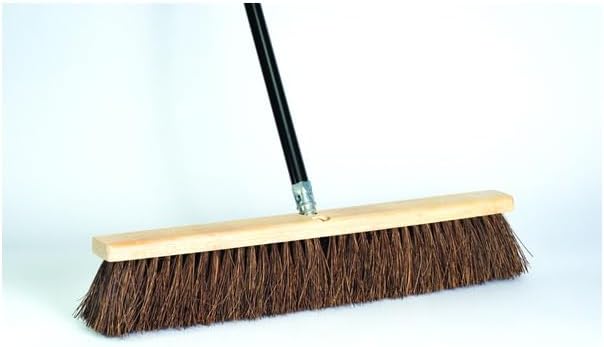 09981 18" Palmyra Push Broom with 60" Wood Handle