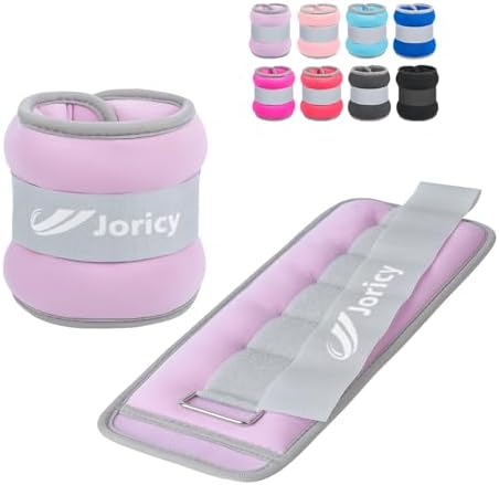 JORICY Knöchelgewicht, Gewichtsmanschetten Fuß für Männer Frauen 1 2 3 4 5 6 8 10 kg 1 Paar Fußgewichte Gewichte für Beine und Arme, Gewichte Set am Knöchel Handgelenk