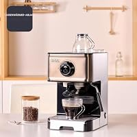 BLACK+DECKER BXCO1200E - Espressomaschine, 15 Bar, 1.200W, Thermoblock-Schnellerhitzung, Milchaufschäumer, gemahlener Kaffee oder Kaffepads, Edelstahl, schwarz – Ansicht 5