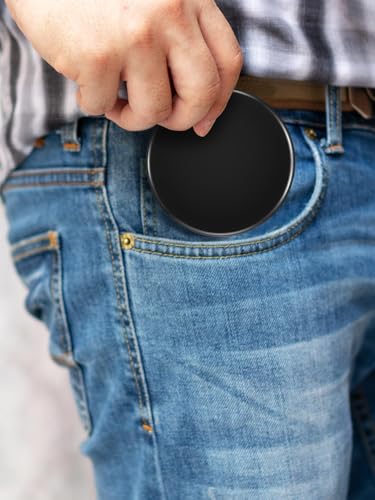 Compact Mirror for Purses,1X/20X Magnifying Mirror,3-inch Pocket Size Small Mirror for Travel and Makeup,Round Black - Image 6