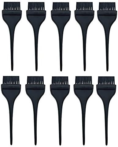 Chiku Piku MANODHRUVA Salon Black Hair Dye and Mehndi Brush (Big) For Men | Women (Pack of 10)
