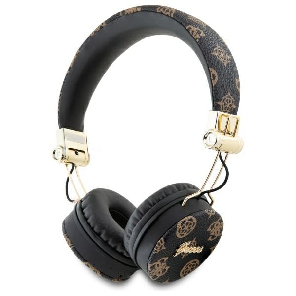 CG Mobile Guess słuchawki nauszne Bluetooth ENC Peony Script Round Shape czarny