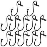 Crochets métalliques pour rideau de : le crochet ne se détache pas facilement, s’adapte parfaitement à votre rideau de et facilite l’ouverture et la fermeture du rideau. anneaux métalliques pour rideau de