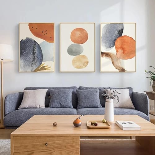 Peinture murale aquarelle pour décoration salon moderne et design scandinave