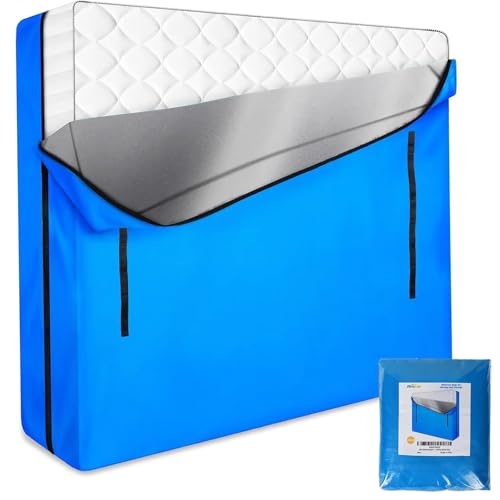 ANALIM Mattress Bags for Moving and Storage Zippered Mattress Storage Bag with 8 Strong Carrying Handles Cover Moving Supplies Reusable Mattress Protector (King)