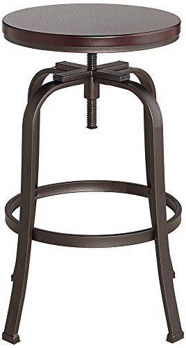 image for Elm Lane Radin Hammered Bronze Metal Swivel Bar Stool Brown 29