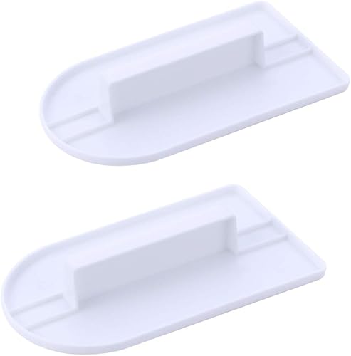 2 piezas de crema Fondant Cake Paleta de pastel herramienta de tratamiento de superficie de fondant, raspador de tartas, herramienta más suave para