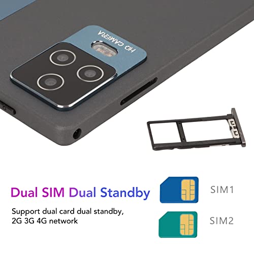Tablet Android 8.1 de 10,1 Polegadas, Tablet 1280x800 Full HD MT6755V BC H, WiFi de Banda Dupla 2.4G