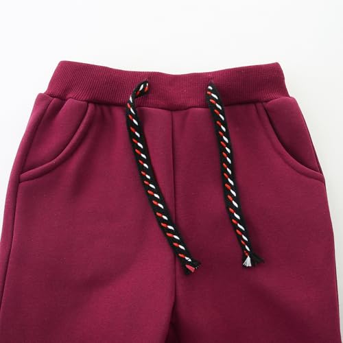 3 Pack Boy's and Girl's Fleece Pull on Jogger Sweatpant with Pockets and Drawstring 2-13 Years - Image 6