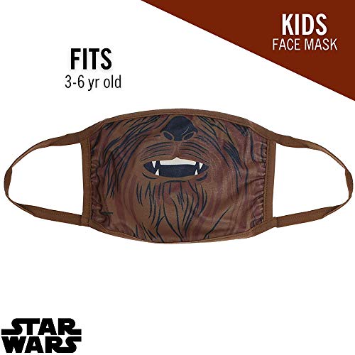 Chewbacca Star Wars Gathered Face Mask - Kids Face Cover #TOP1